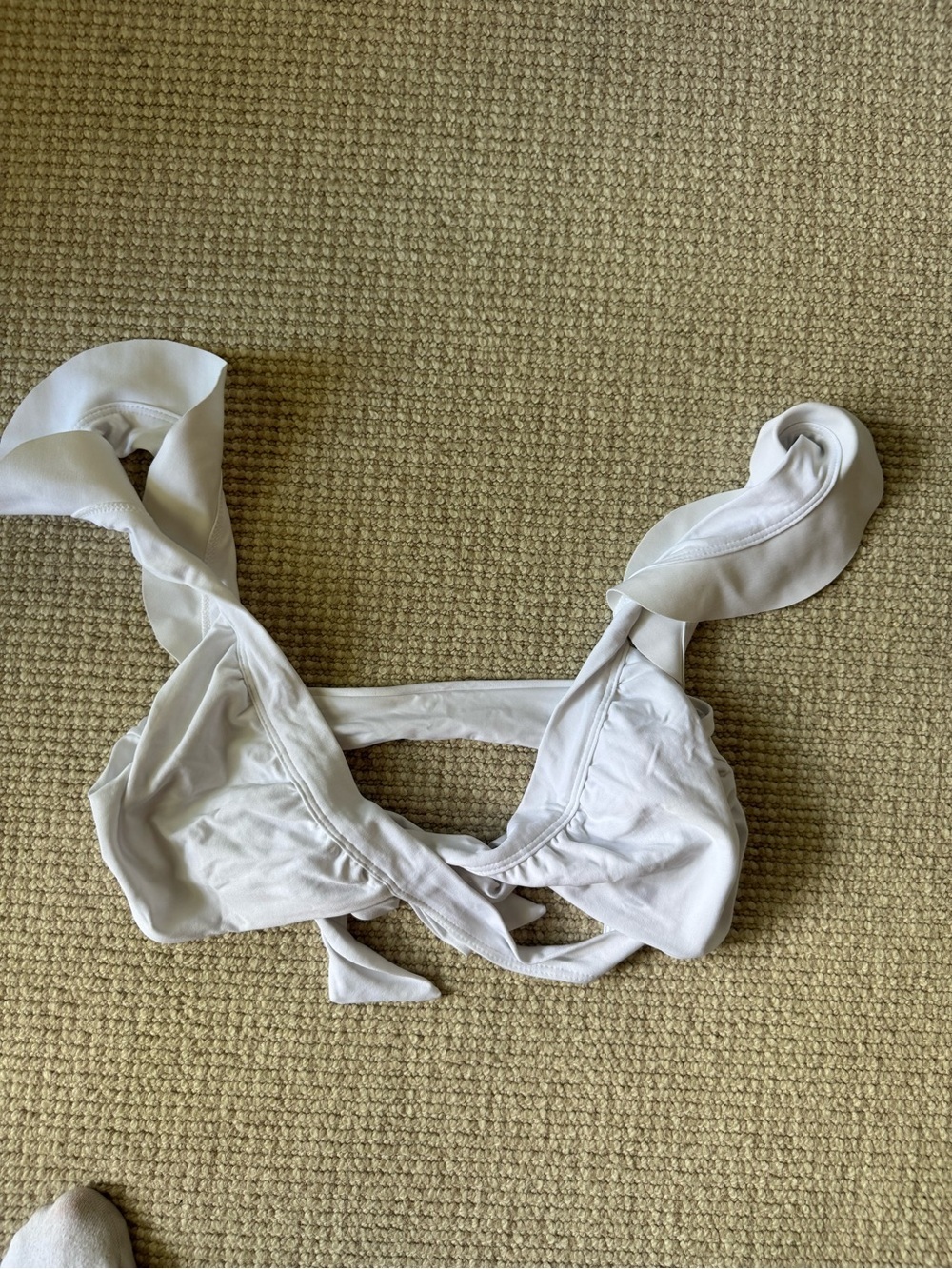 White Tie-Front Bikini Top - Women's Swim
